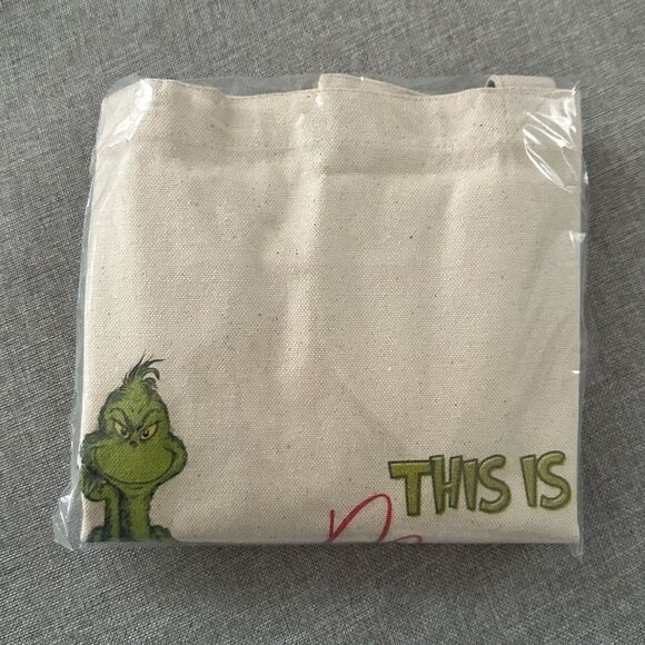 The Grinch 'This is as Merry as it Gets" Canvas Tote - Picture 2 of 3